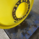 18"W x 38"D, John Deere Yellow 10-Hole Dolly Dual , -15.12" Offset