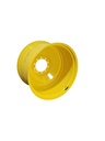 23"W x 38"D, John Deere Yellow 10-Hole Formed Plate , -11.12" Offset