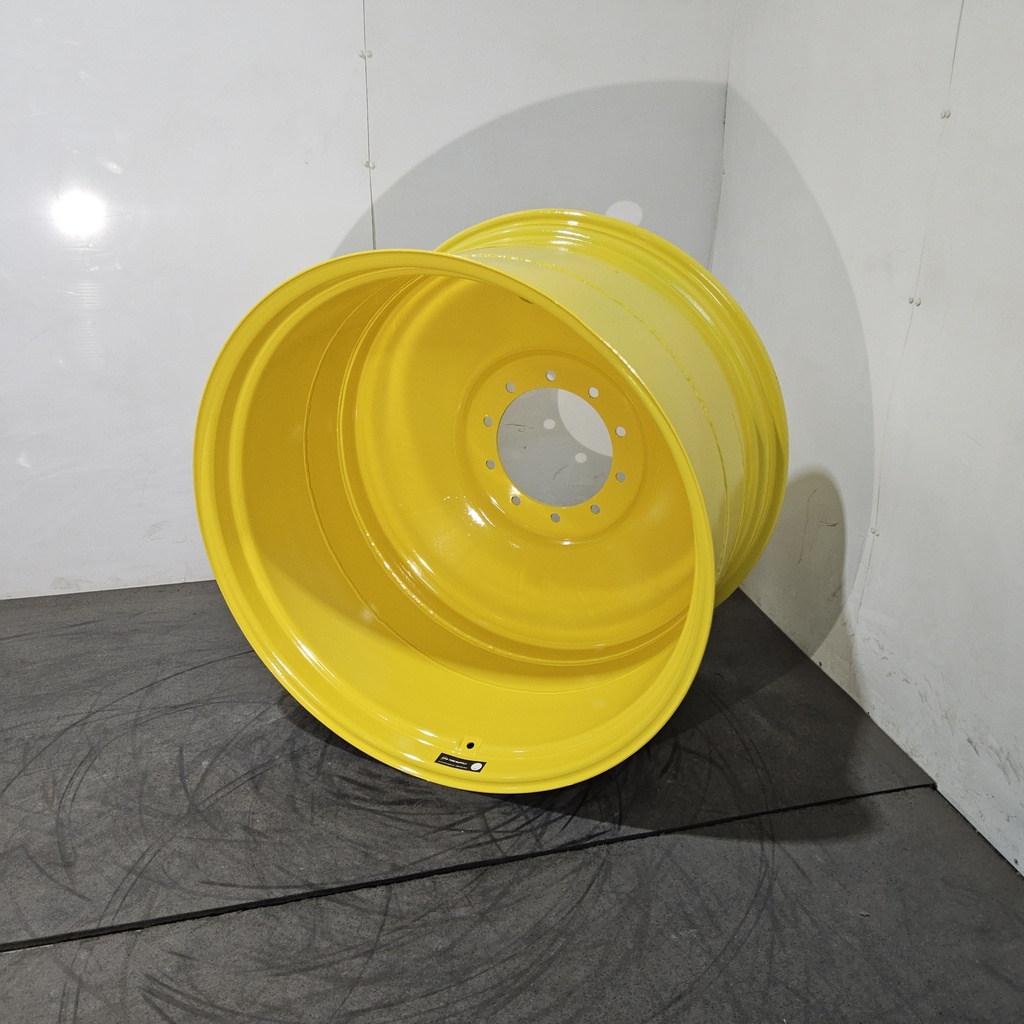 23"W x 38"D, John Deere Yellow 10-Hole Formed Plate , -11.12" Offset