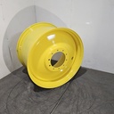 23"W x 38"D, John Deere Yellow 10-Hole Formed Plate , -11.12" Offset
