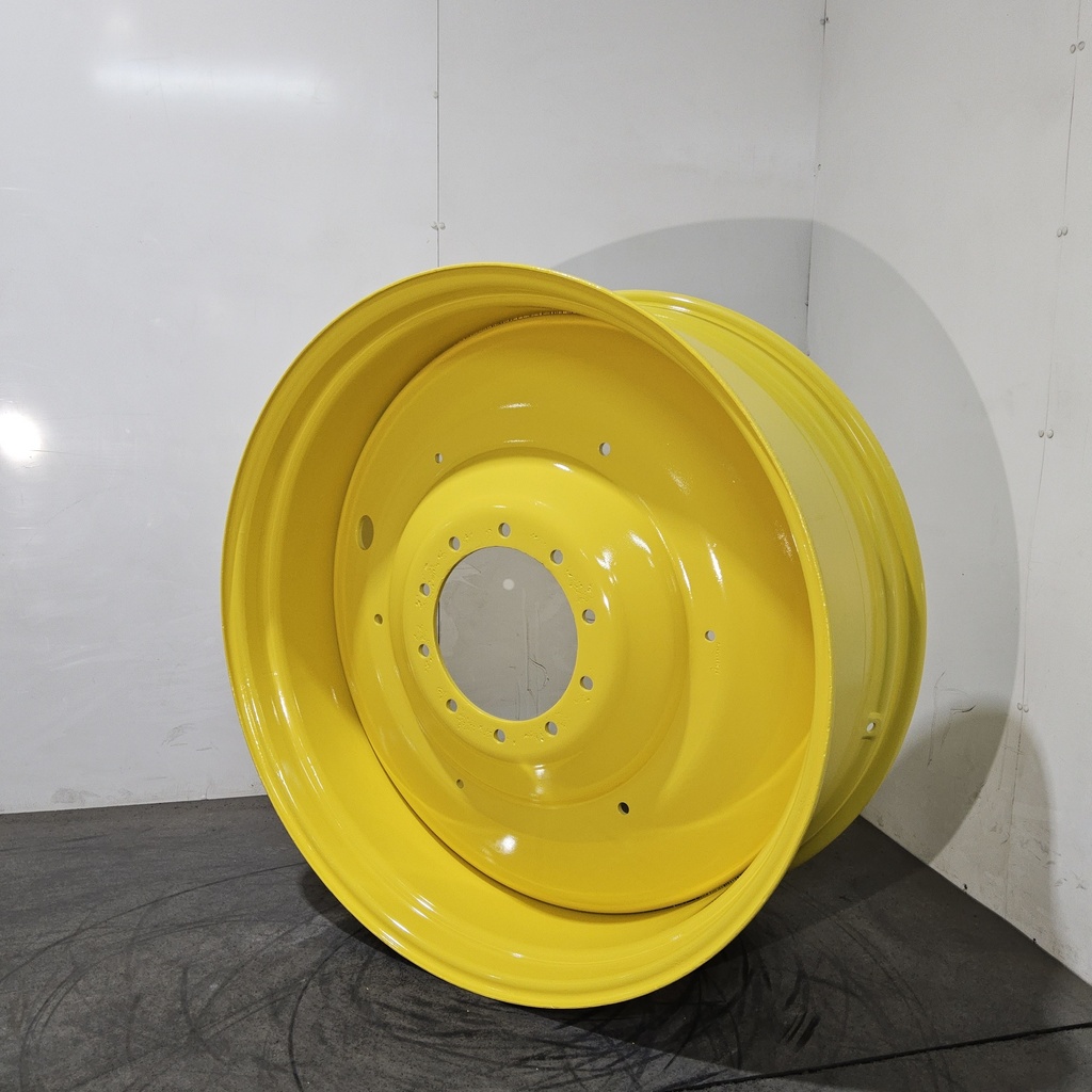 16"W x 42"D, John Deere Yellow 10-Hole Formed Plate , -5.75" Offset