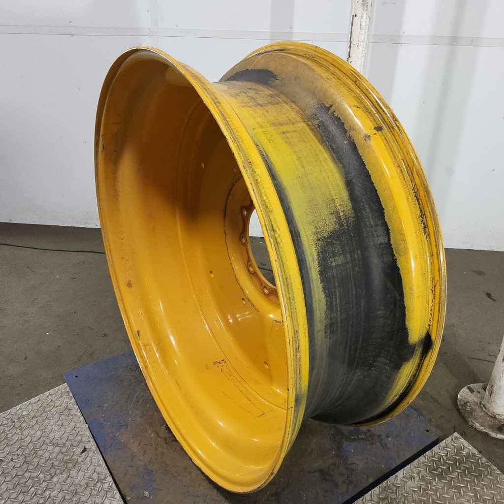 16"W x 46"D, Cat Yellow 10-Hole Formed Plate , 5.56" Offset