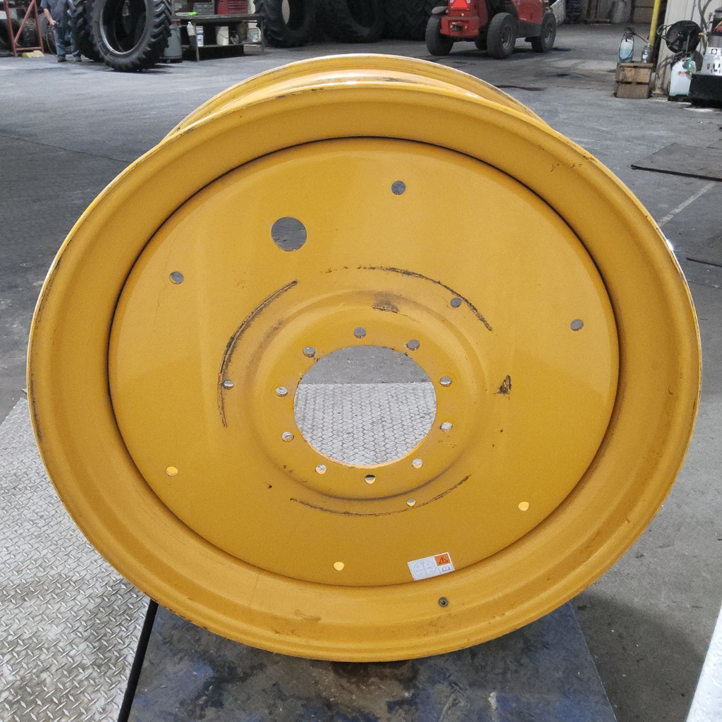 16"W x 46"D, Cat Yellow 10-Hole Formed Plate , 5.56" Offset
