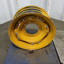 13"W x 30"D, New Holland White 8-Hole Waffle Wheel (Groups of 2 Bolts) , 6.88" Offset