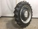 320/85R38 Goodyear Farm DT800 Super Traction R-1W on Case IH Silver Mist/Black 12-Hole Waffle Wheel (Groups of 3 bolts) 75%