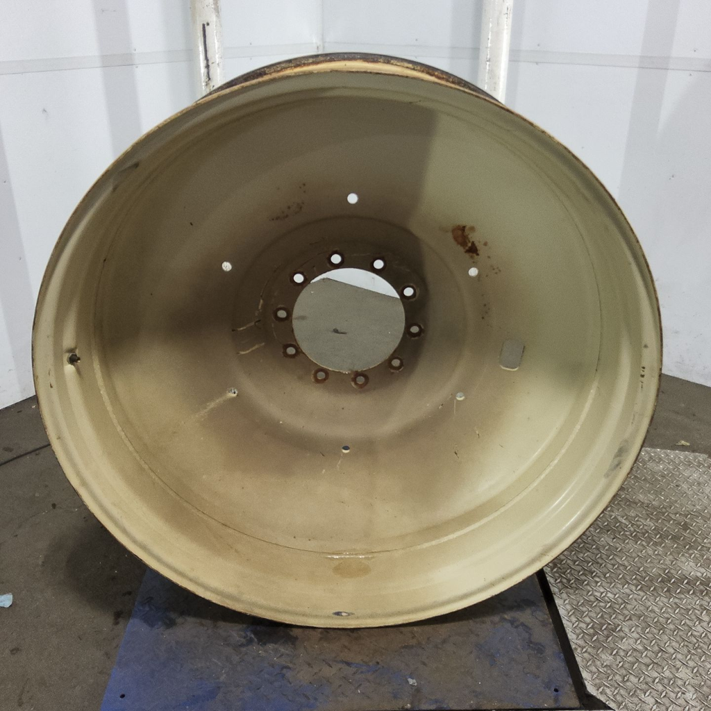 16"W x 46"D, Cream 10-Hole Formed Plate , -6.88" Offset