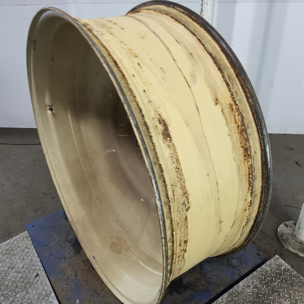 16"W x 46"D, Cream 10-Hole Formed Plate , -6.88" Offset