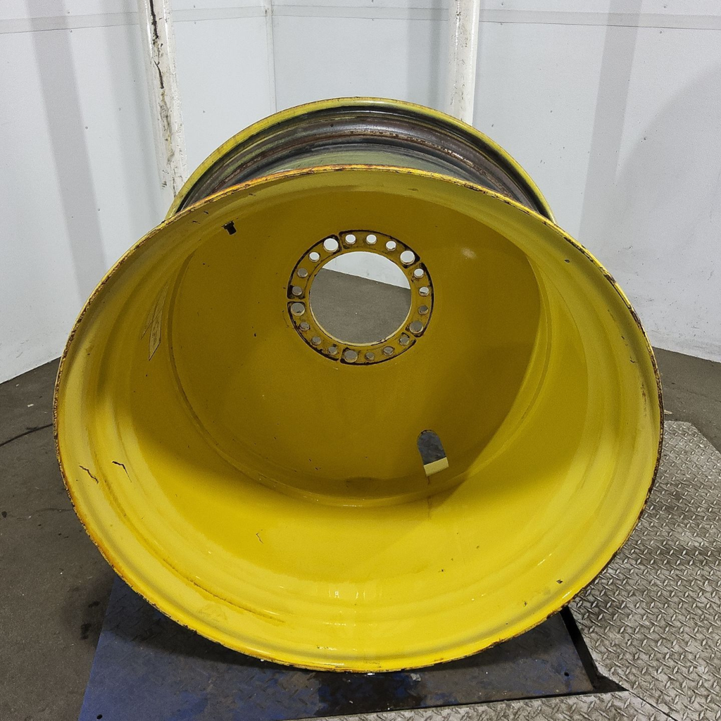 23"W x 38"D, John Deere Yellow 20-Hole Dolly Dual , -16.38" Offset