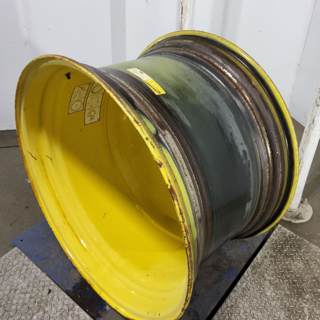 23"W x 38"D, John Deere Yellow 20-Hole Dolly Dual , -16.38" Offset