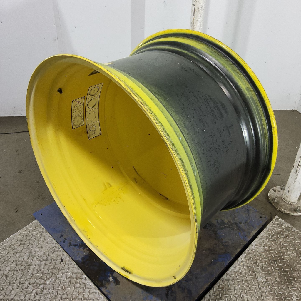 23"W x 38"D, John Deere Yellow 20-Hole Dolly Dual , -16.38" Offset