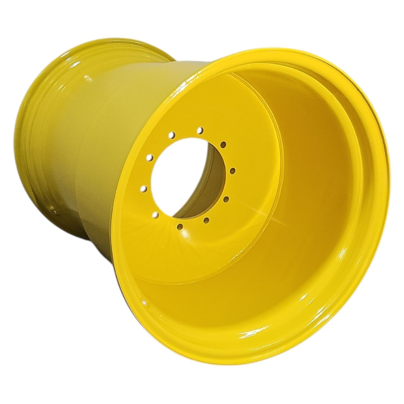 44"W x 32"D, John Deere Yellow 10-Hole Flat Plate , -3.69" Offset