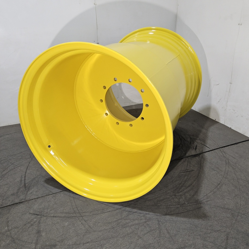 44"W x 32"D, John Deere Yellow 10-Hole Flat Plate , -3.69" Offset