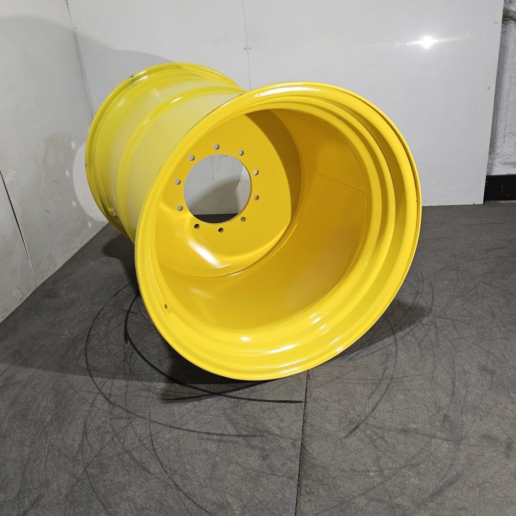 44"W x 32"D, John Deere Yellow 10-Hole Flat Plate , -3.69" Offset