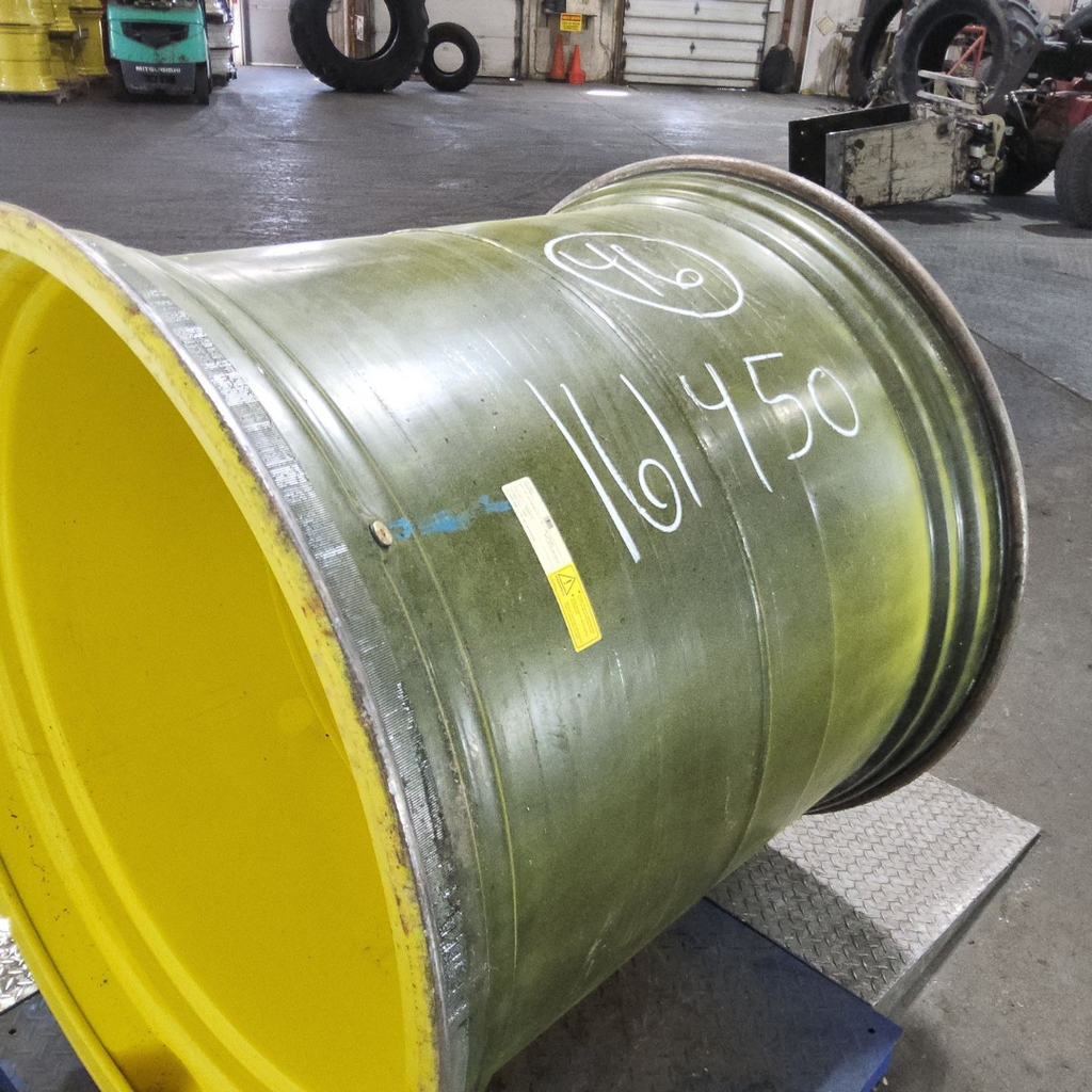 44"W x 46"D, John Deere Yellow 20-Hole Formed Plate , 1.25" Offset