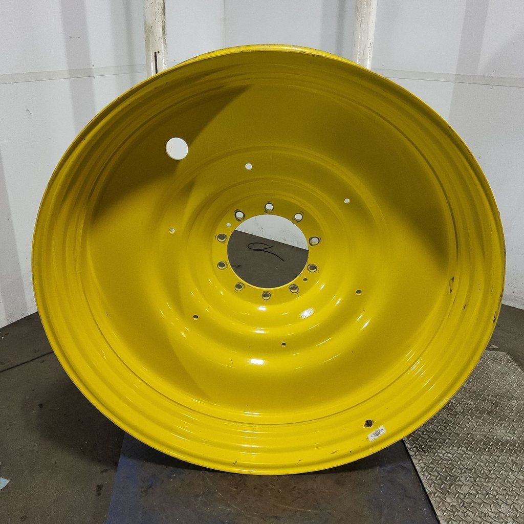 12"W x 50"D, John Deere Yellow 10-Hole Formed Plate , -6.5" Offset