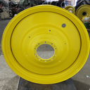 12"W x 50"D, John Deere Yellow 10-Hole Formed Plate , -6.5" Offset