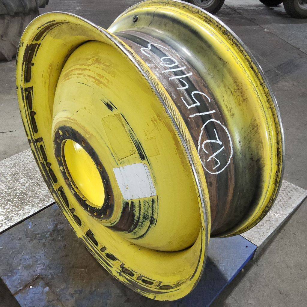 16"W x 42"D, John Deere Yellow 10-Hole Dolly Dual , -10.38" Offset