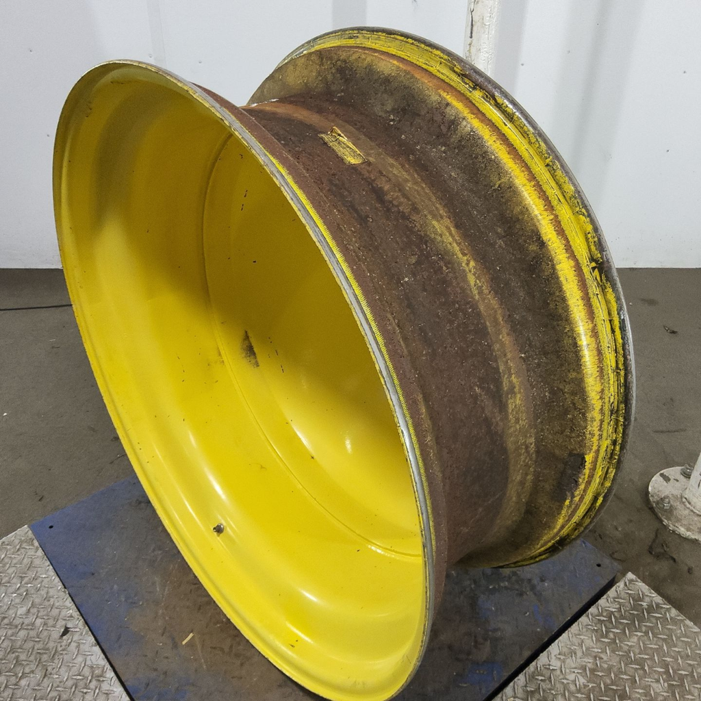 16"W x 42"D, John Deere Yellow 10-Hole Dolly Dual , -13.38" Offset