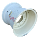 14"W x 16.1"D, White 8-Hole Implement , 0.38" Offset