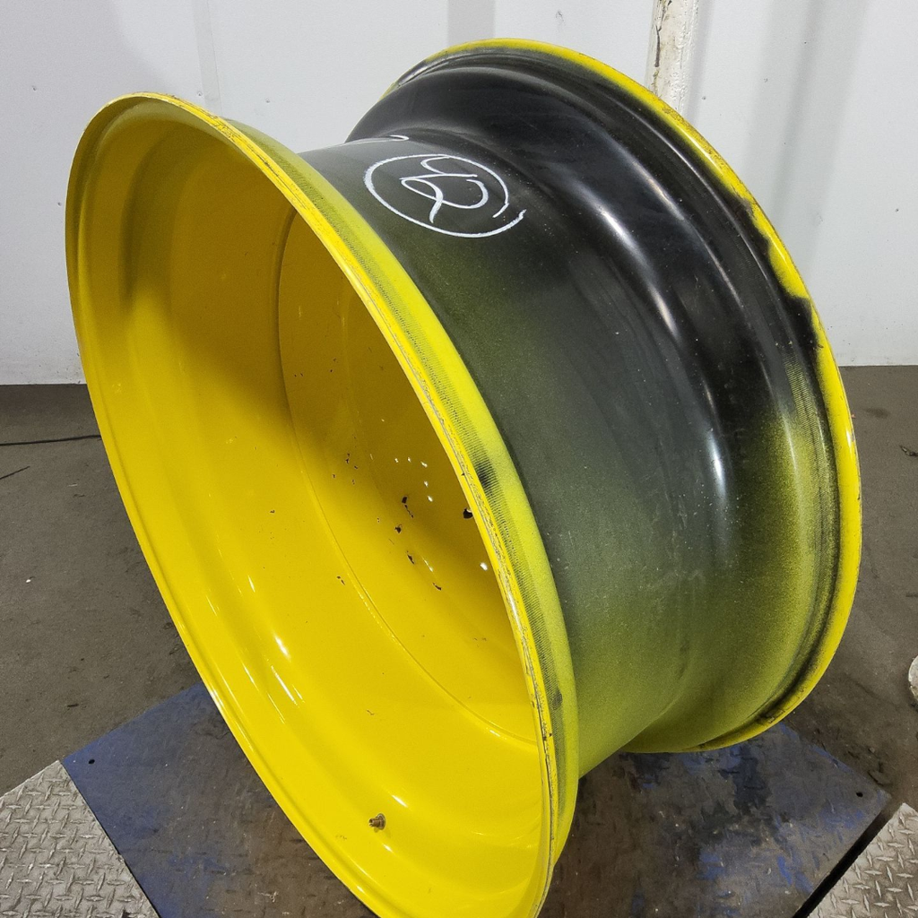 18"W x 42"D, John Deere Yellow 20-Hole Dolly Dual , -15.12" Offset
