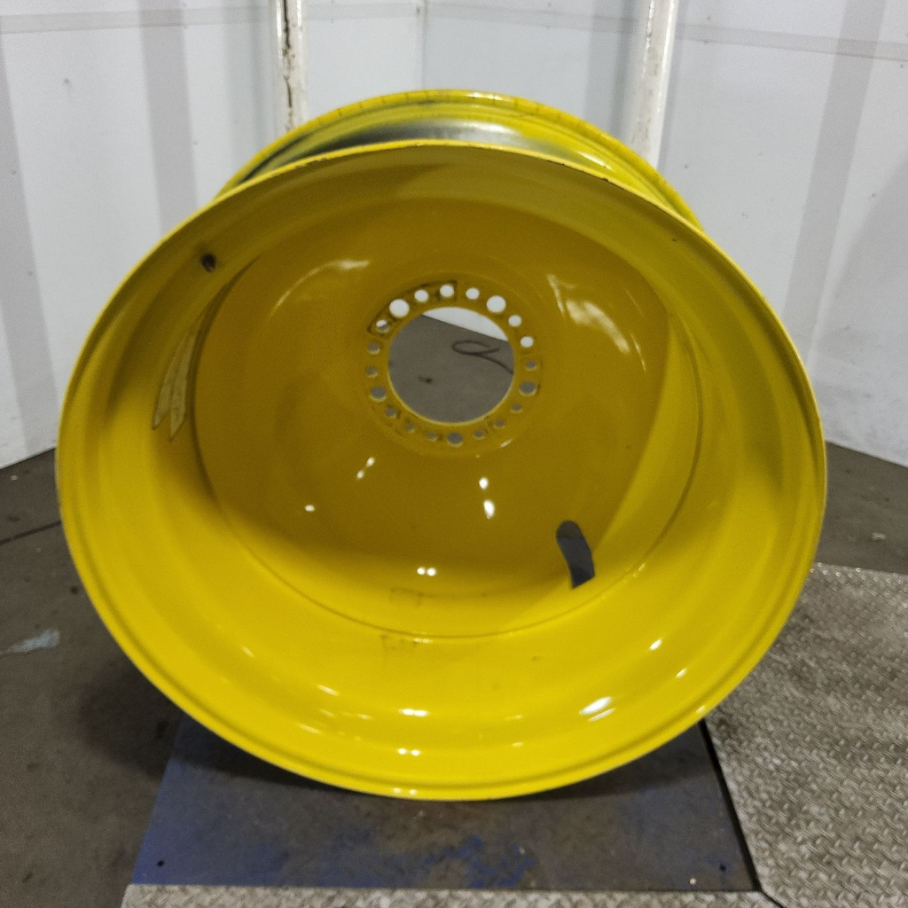 18"W x 42"D, John Deere Yellow 20-Hole Dolly Dual , -15.12" Offset