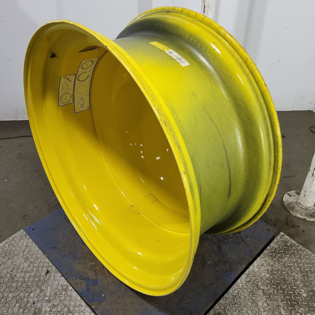 18"W x 42"D, John Deere Yellow 20-Hole Dolly Dual , -15.12" Offset