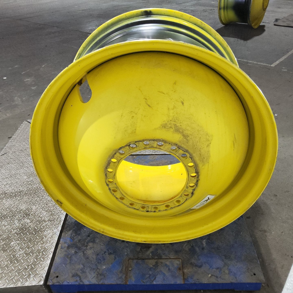 23"W x 38"D, John Deere Yellow 20-Hole Dolly Dual , -16.38" Offset