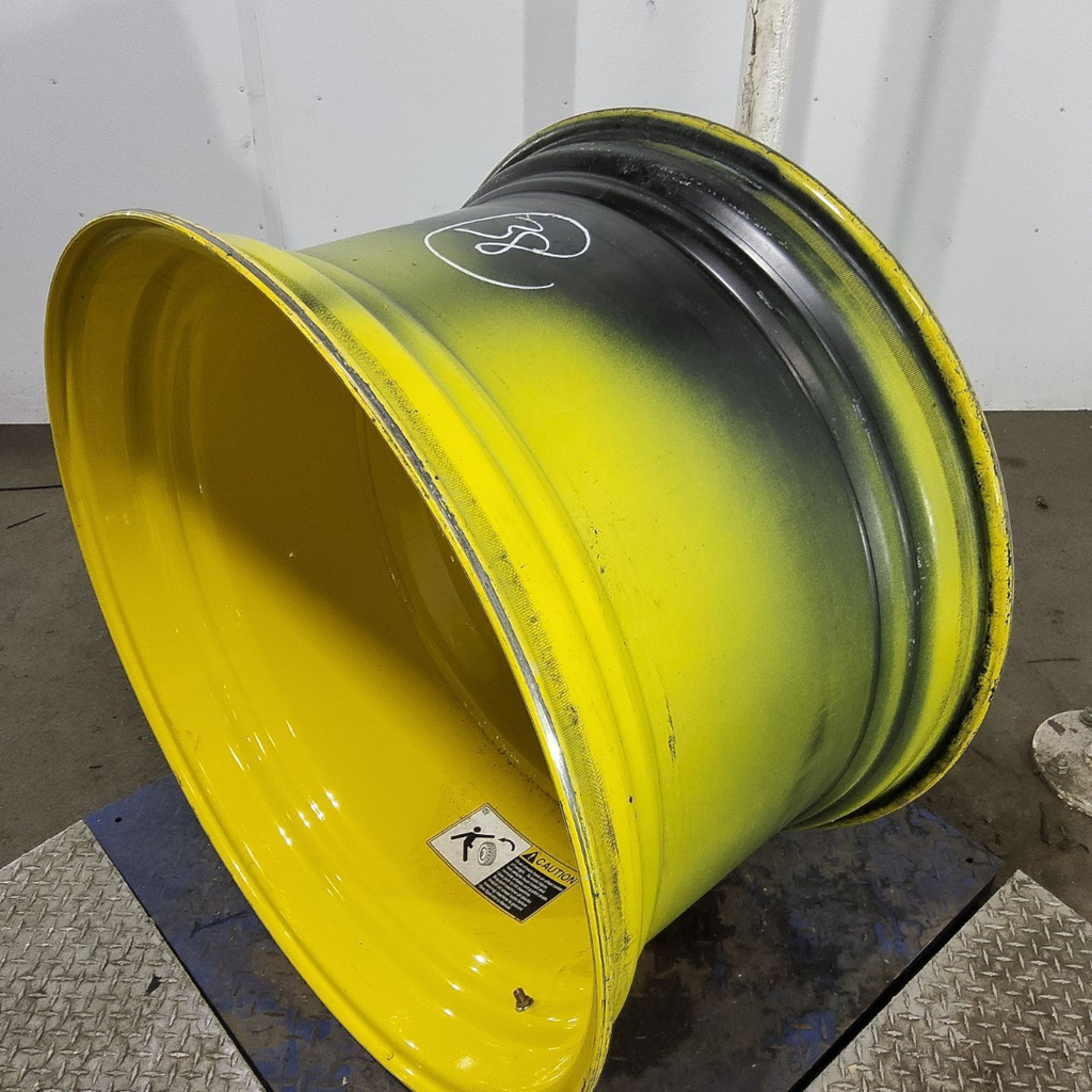 23"W x 38"D, John Deere Yellow 20-Hole Dolly Dual , -16.38" Offset