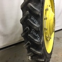 320/90R54 Goodyear Farm DT800 Super Traction R-1W on John Deere Yellow 10-Hole Stub Disc 60%