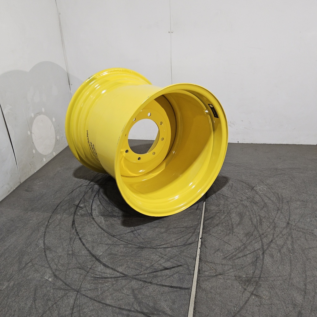 25"W x 26"D, John Deere Yellow 8-Hole Formed Plate , -0.12" Offset