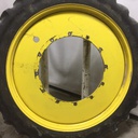 320/90R54 Goodyear Farm DT800 Super Traction R-1W on John Deere Yellow 12-Hole Stub Disc 60%