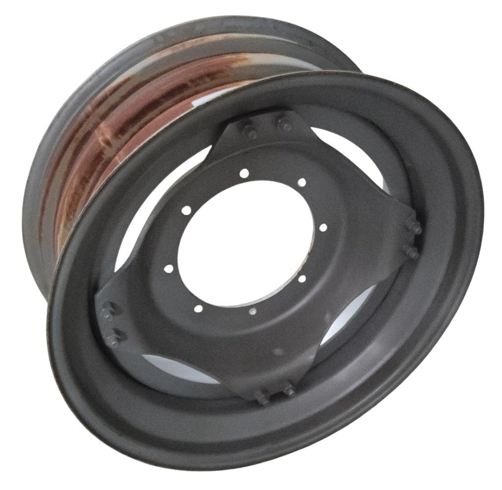12"W x 30"D, Case IH Silver Mist 8-Hole Stub Disc (groups of 2 bolts) , -2.12" Offset