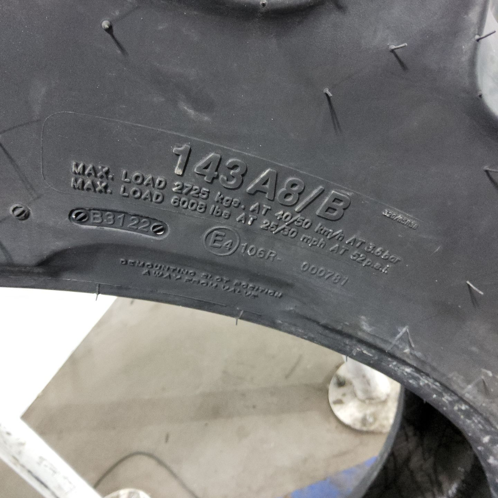 320/85R38 BKT Tires Agrimax RT 855 R-1W 143A8 99%