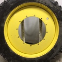 380/90R54 Titan Farm TT49V Radial R-1W on John Deere Yellow 12-Hole Stub Disc 65%