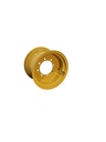 14"W x 20"D, John Deere Construction Yellow 8-Hole Flat Plate , 0.5" Offset