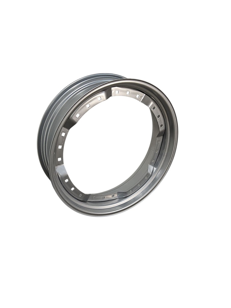 10"W x 34"D, Case IH Silver Mist 12-Hole Waffle Wheel (Groups of 3 bolts) , 2.62" Offset