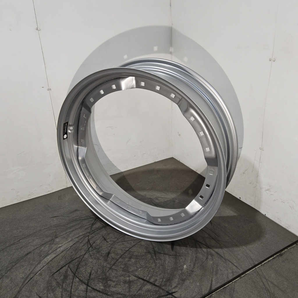 10"W x 34"D, Case IH Silver Mist 12-Hole Waffle Wheel (Groups of 3 bolts) , 2.62" Offset
