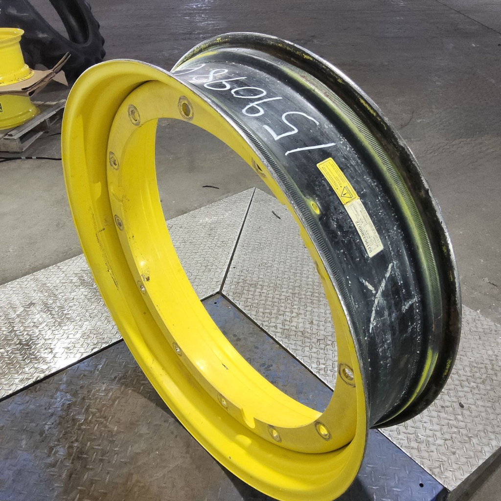 10"W x 38"D, John Deere Yellow 12-Hole Stub Disc , 5.75" Offset