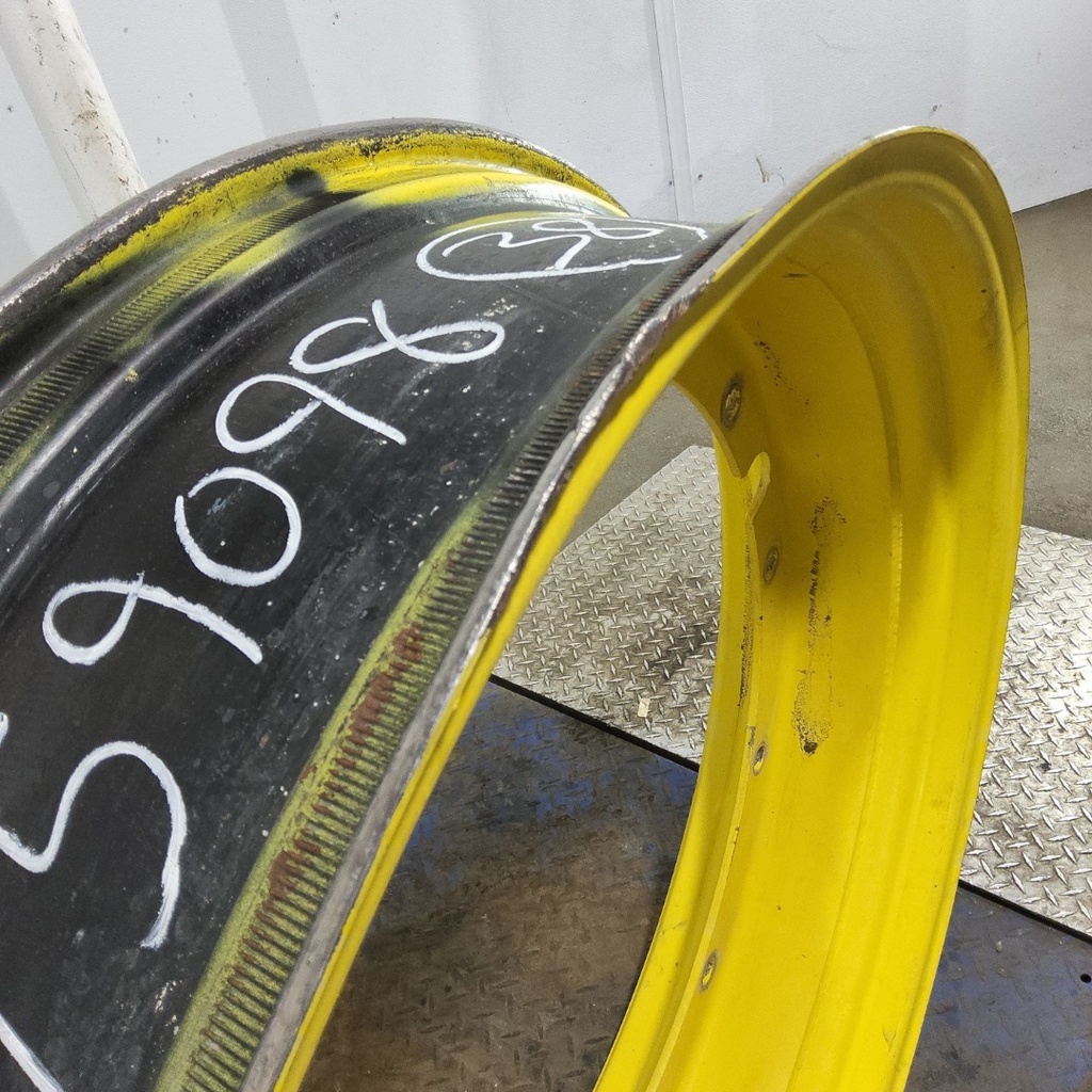 10"W x 38"D, John Deere Yellow 12-Hole Stub Disc , 5.75" Offset