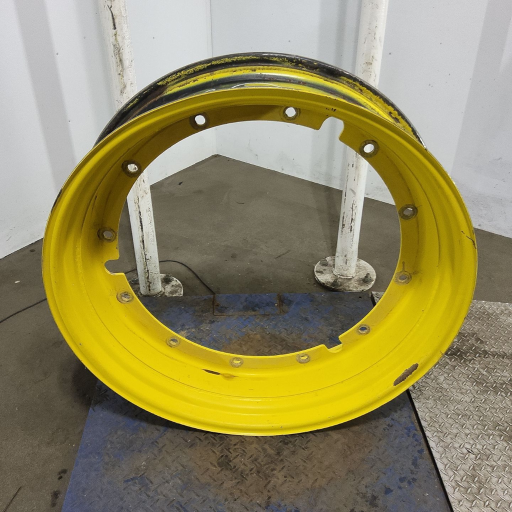 10"W x 38"D, John Deere Yellow 12-Hole Stub Disc , 1.88" Offset