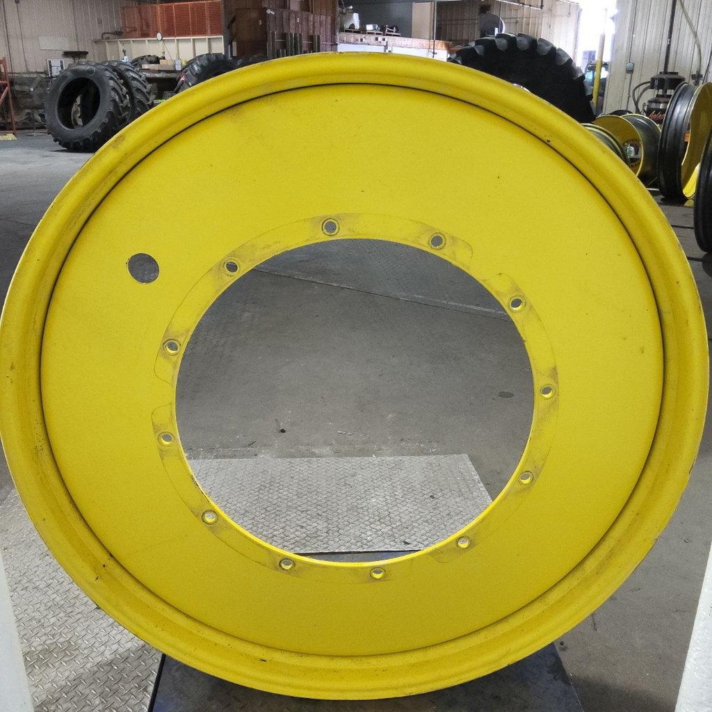 10"W x 54"D, John Deere Yellow 12-Hole Stub Disc , -3.38" Offset