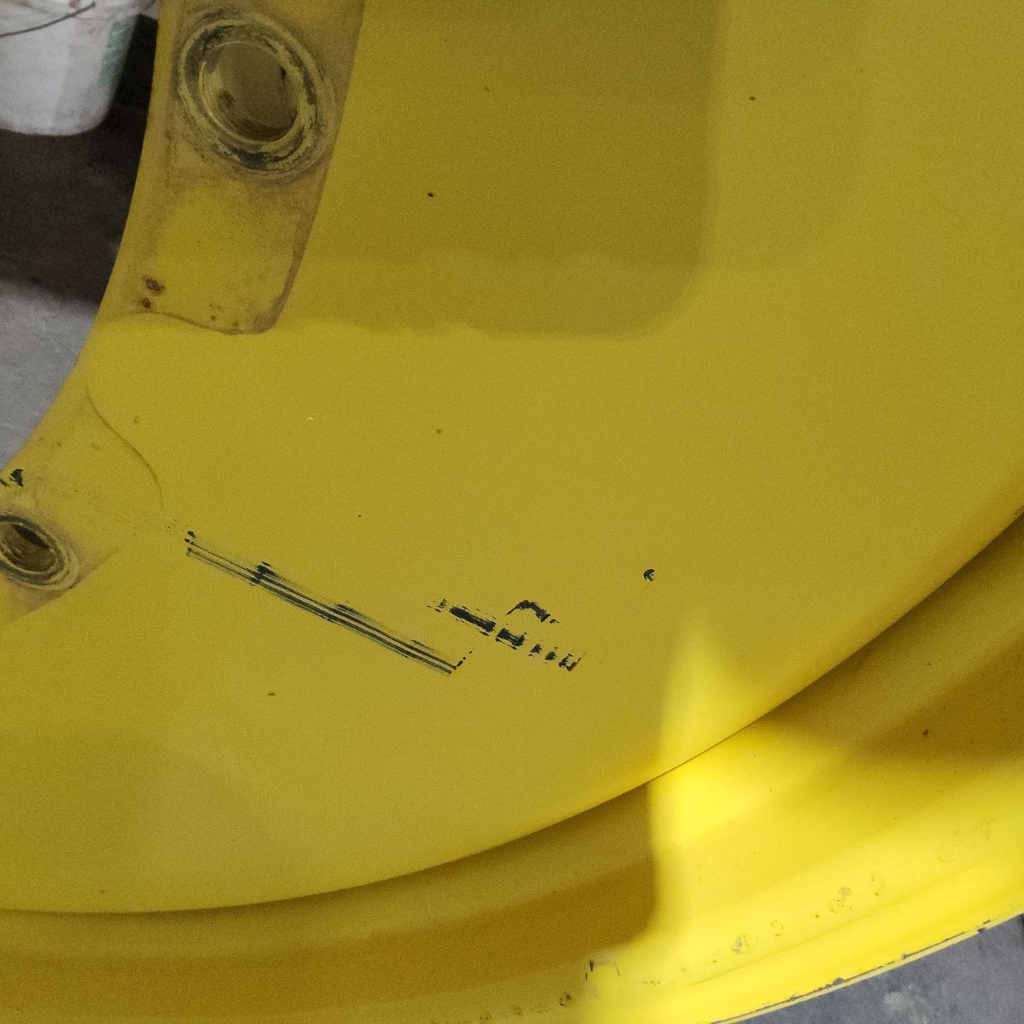 10"W x 54"D, John Deere Yellow 12-Hole Stub Disc , -3.38" Offset