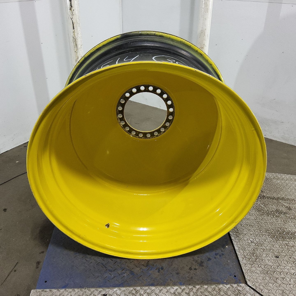 23"W x 38"D, John Deere Yellow 20-Hole Dolly Dual , -16.38" Offset