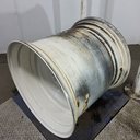 30"W x 32"D, New Holland White 15-Hole Formed Plate , -4.12" Offset
