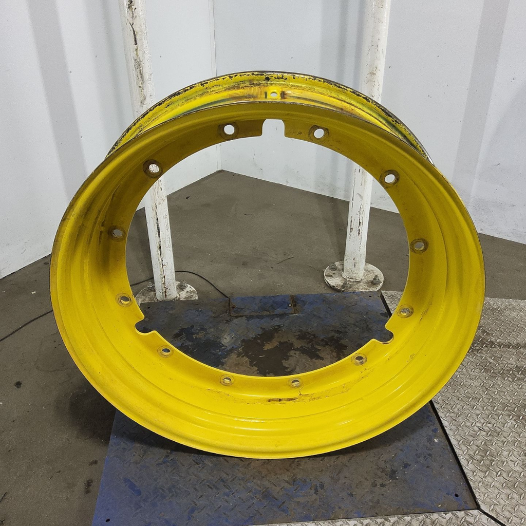 10"W x 38"D, John Deere Yellow 12-Hole Stub Disc , 1.88" Offset