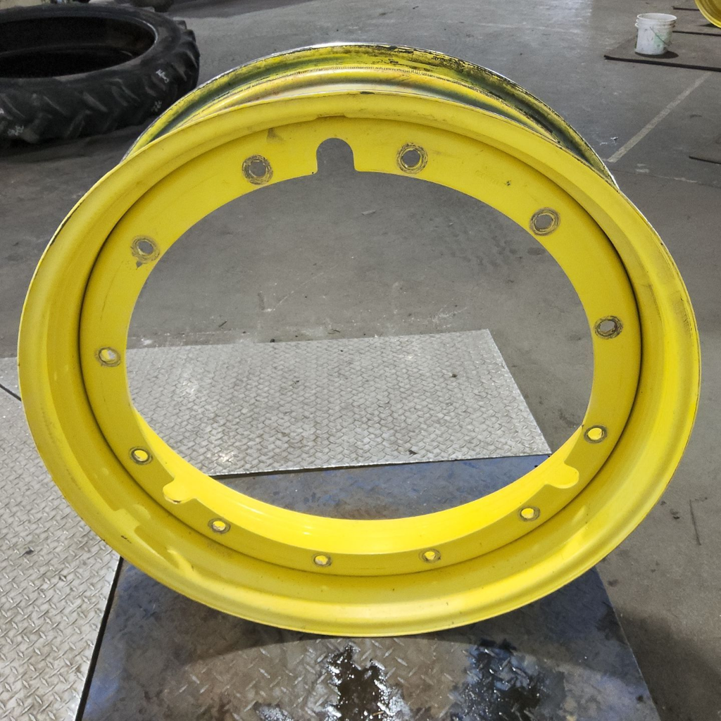 10"W x 38"D, John Deere Yellow 12-Hole Stub Disc , 1.88" Offset