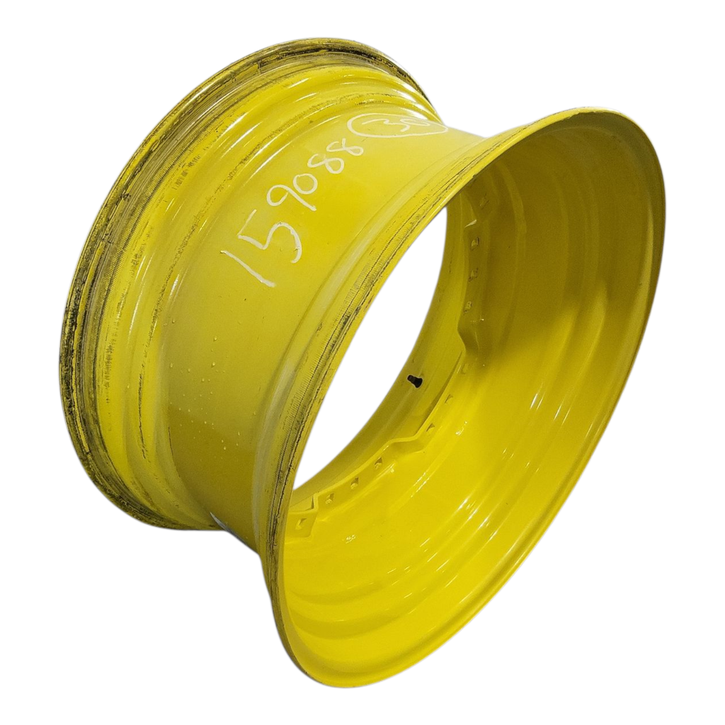 15"W x 30"D, John Deere Yellow 12-Hole Waffle Wheel (Groups of 3 bolts)