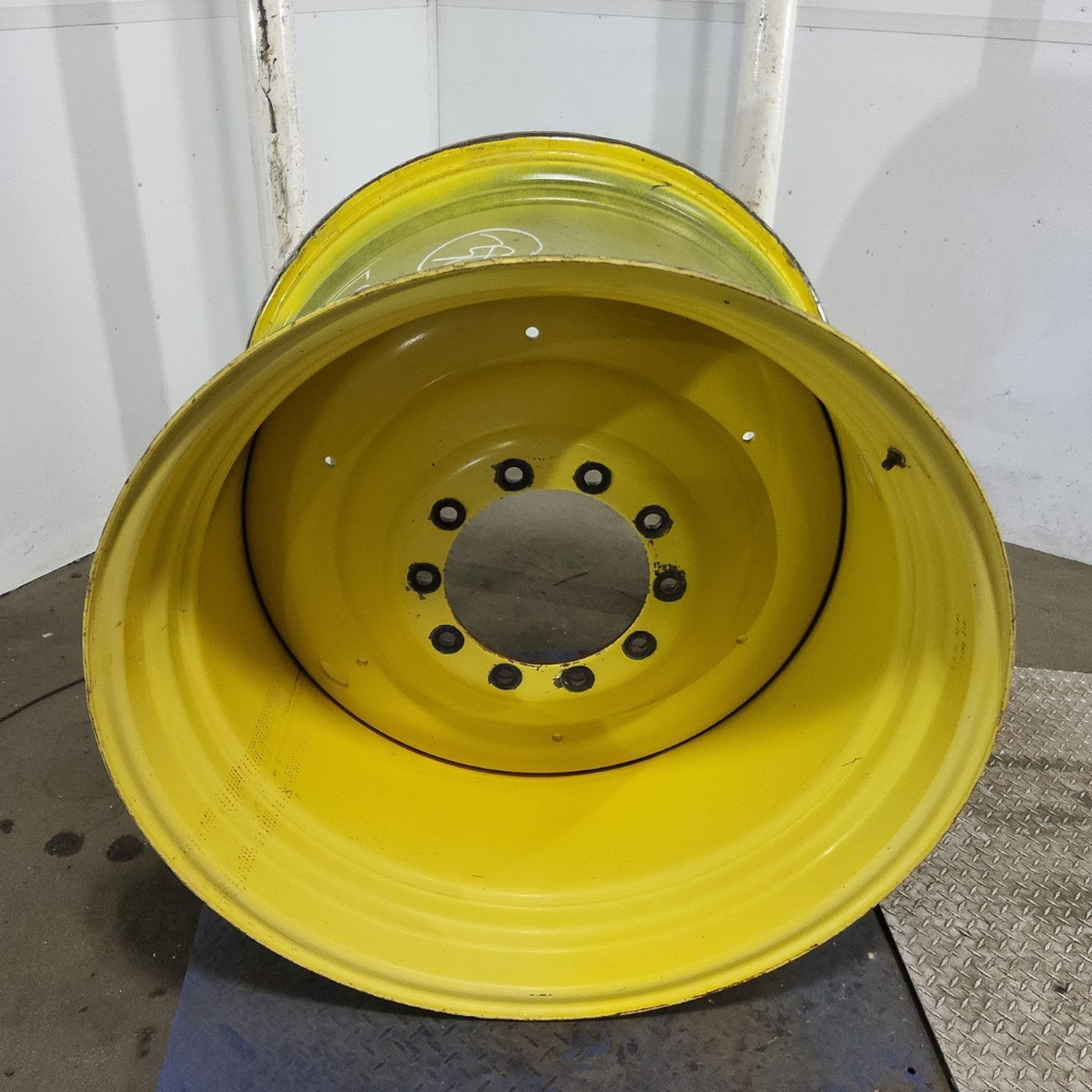 27"W x 38"D, John Deere Yellow 10-Hole Formed Plate , 2.62" Offset