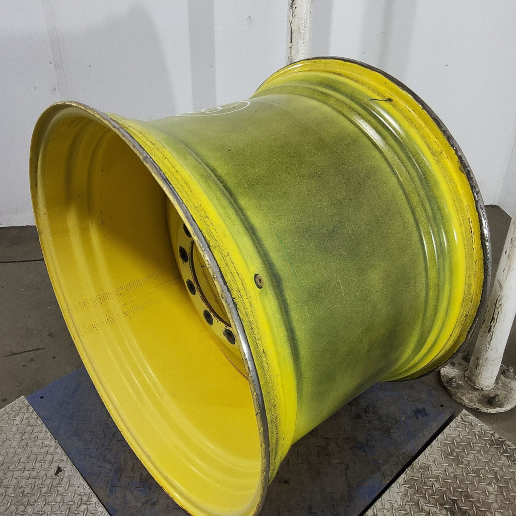 27"W x 38"D, John Deere Yellow 10-Hole Formed Plate , 2.62" Offset