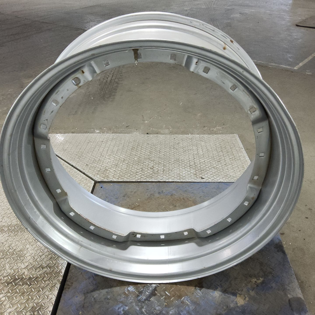 15"W x 38"D, Case IH Silver Mist 12-Hole Waffle Wheel (Groups of 2 Bolts)